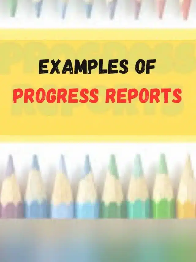 10 Examples of Progress Reports