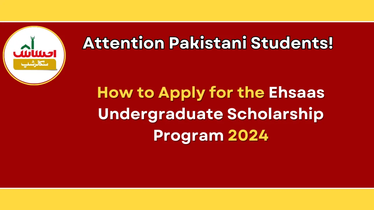 Attention Pakistani Students! How to Apply for the Ehsaas Undergraduate Scholarship Program 2024