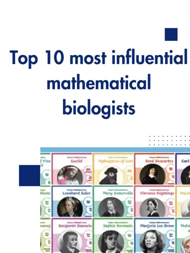 Top 10 most influential mathematical biologists