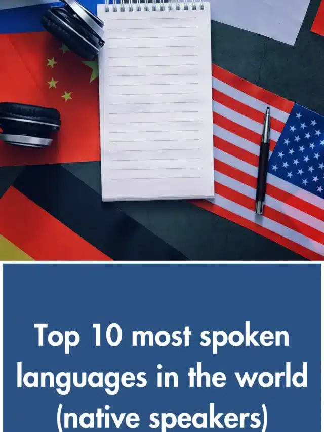 Top 10 most spoken languages in the world (native speakers)