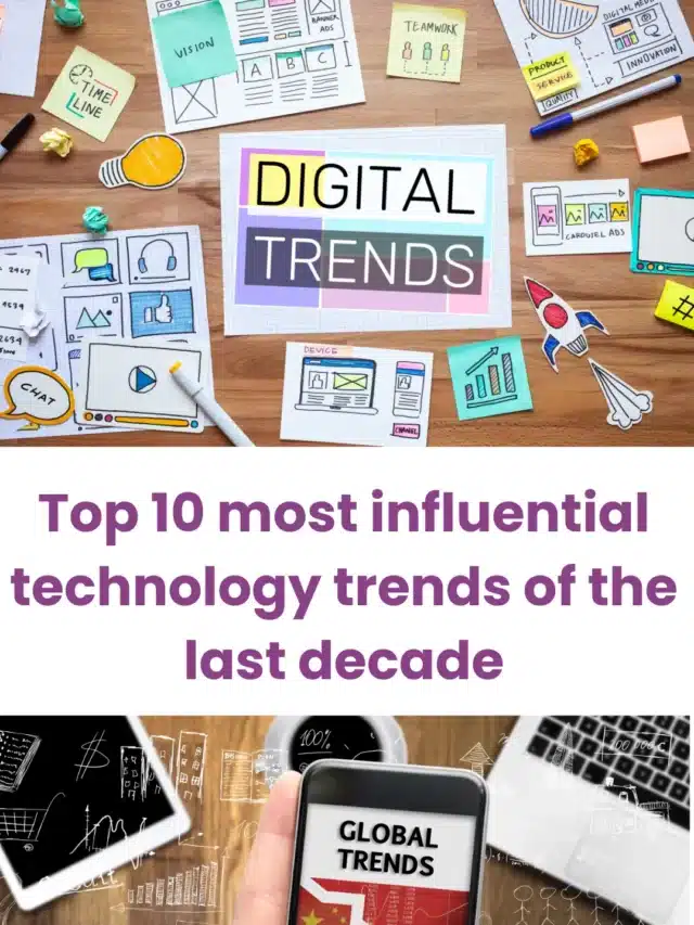 Top 10 most influential technology trends of the last decade