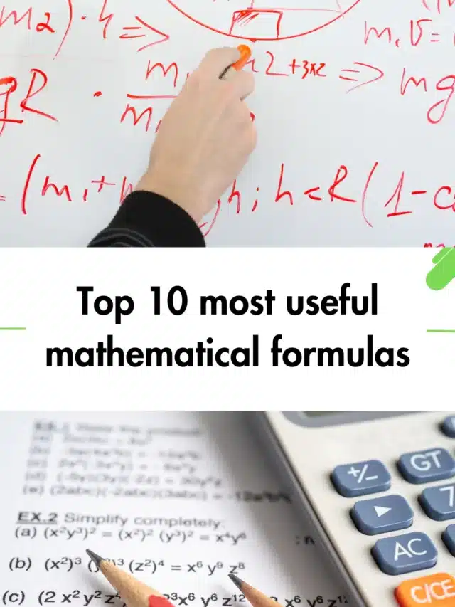 Top 10 most useful mathematical formulas