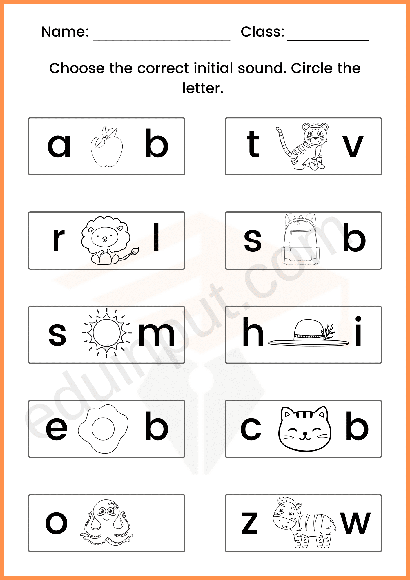 Kindergarten Independent Worksheets