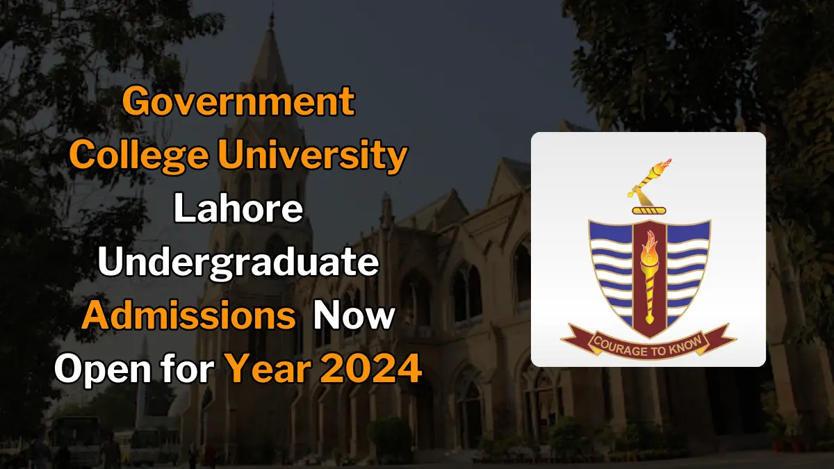 Government College University Lahore Intermediate Admissions 2024