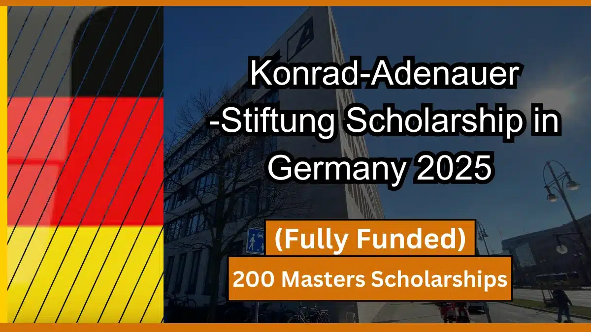 Konrad-Adenauer-Stiftung Scholarship in Germany 2025 (Fully Funded)