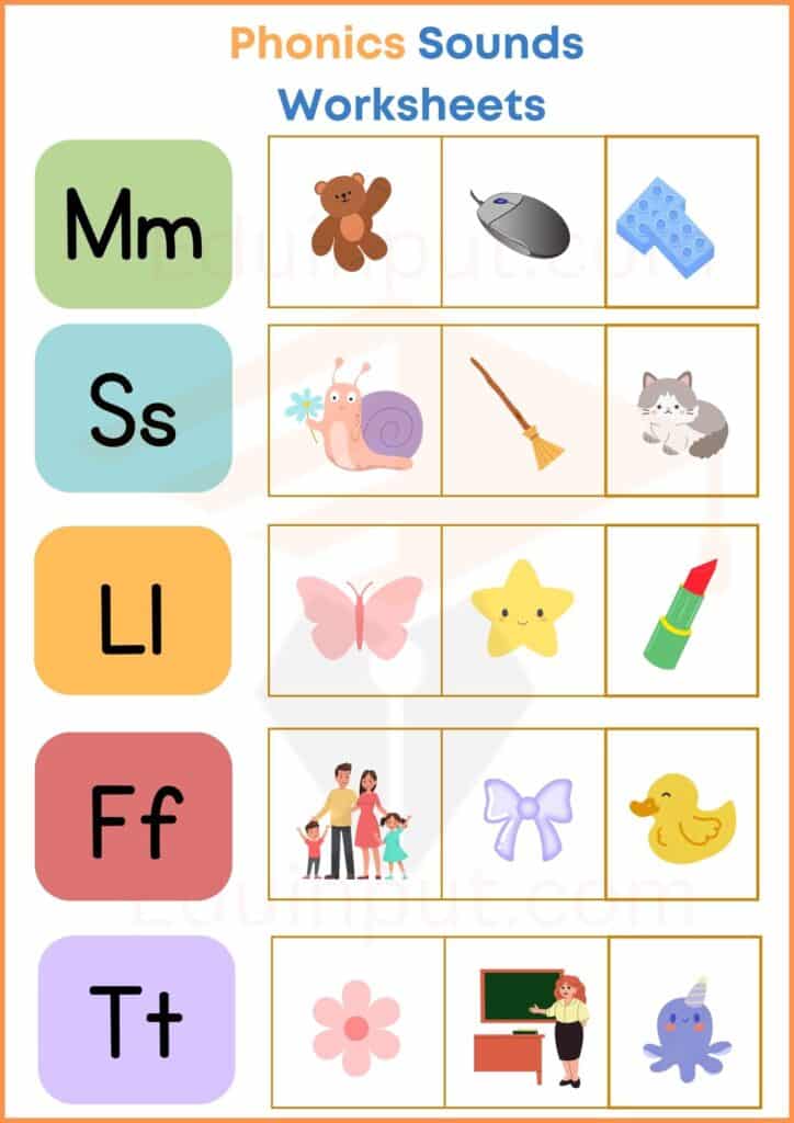 Phonics Sounds Worksheets 1