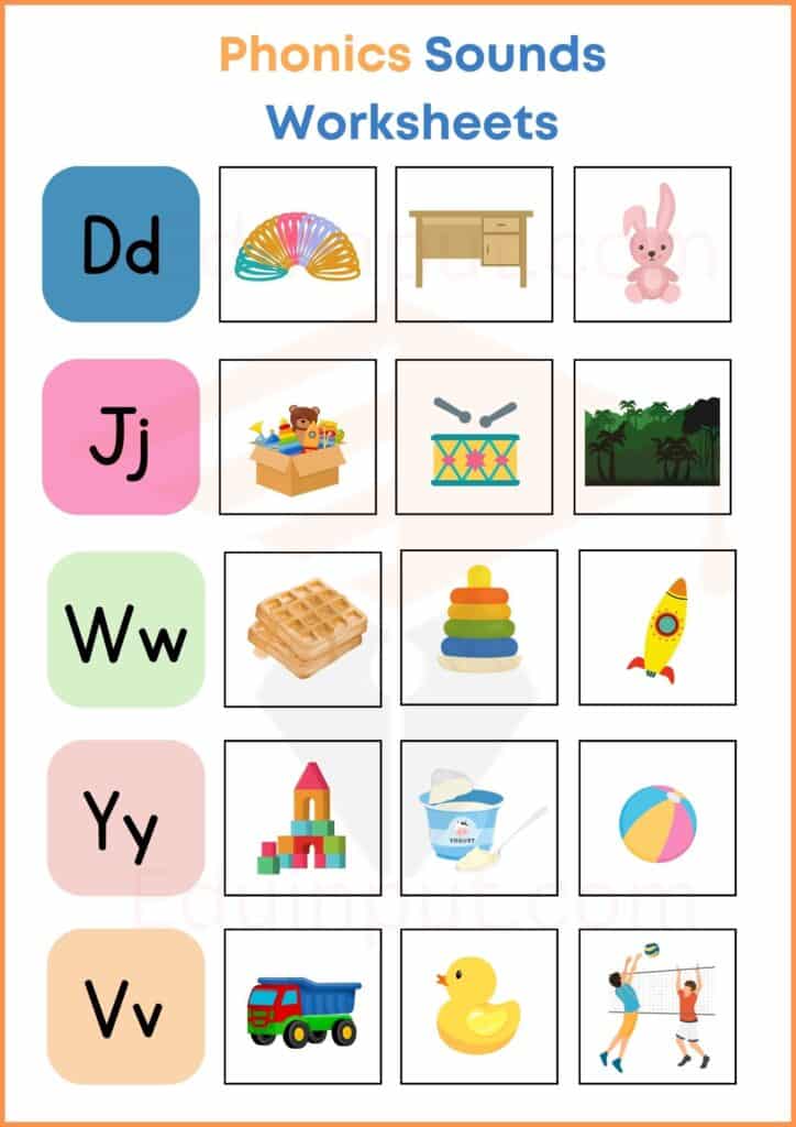Phonics Sounds Worksheets 6