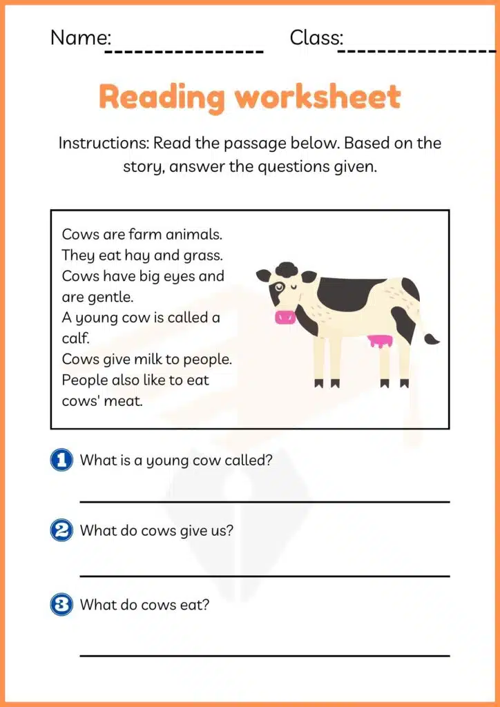 kindergarten reading worksheets 2