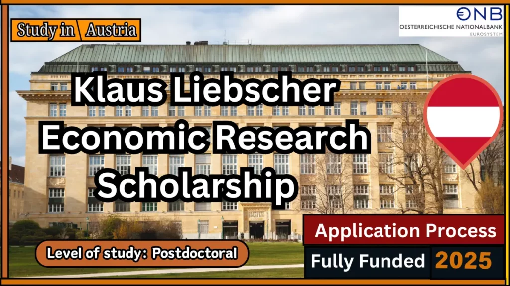 Klaus Liebscher Economic Research Scholarship 2025 Austria