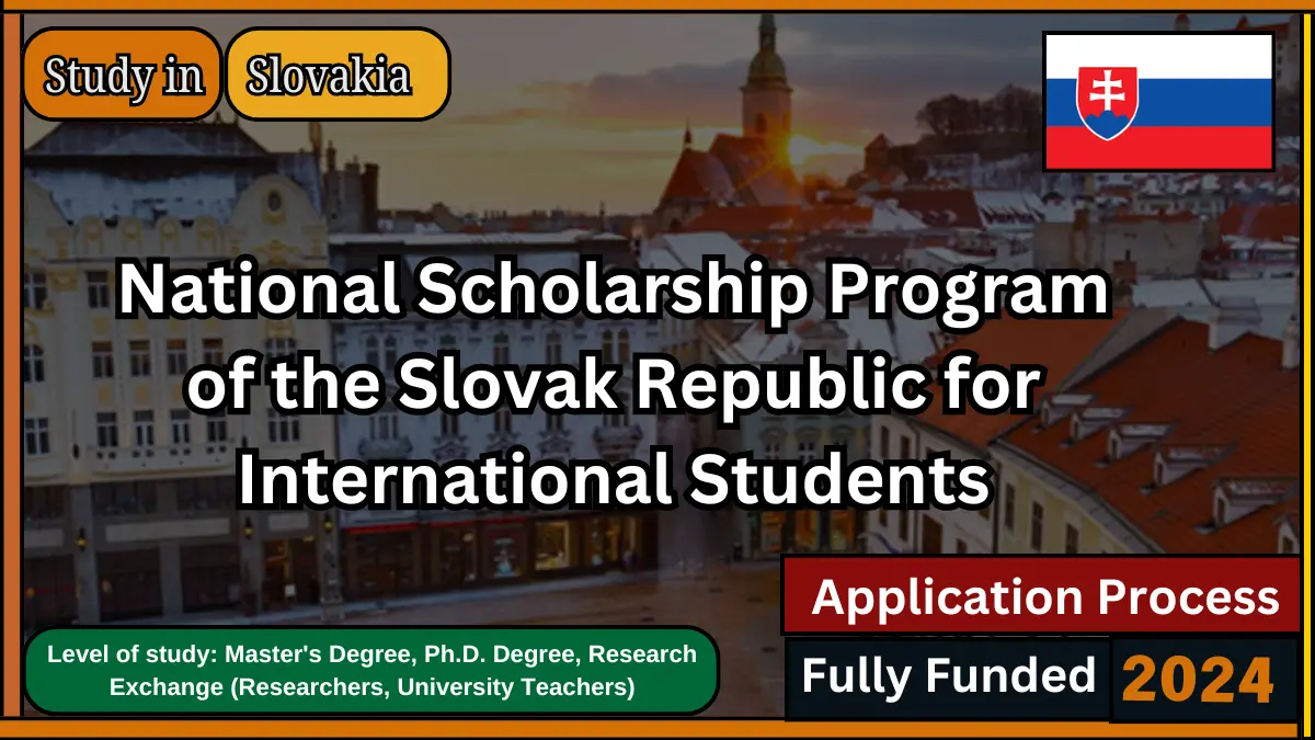 National Scholarship Program 2024 of the Slovak Republic for International Students