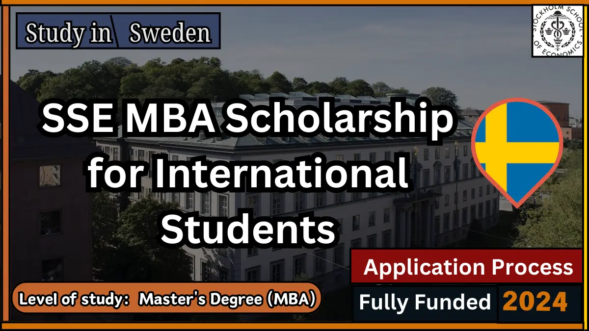 SSE MBA Scholarship for International Students in Sweden 2024