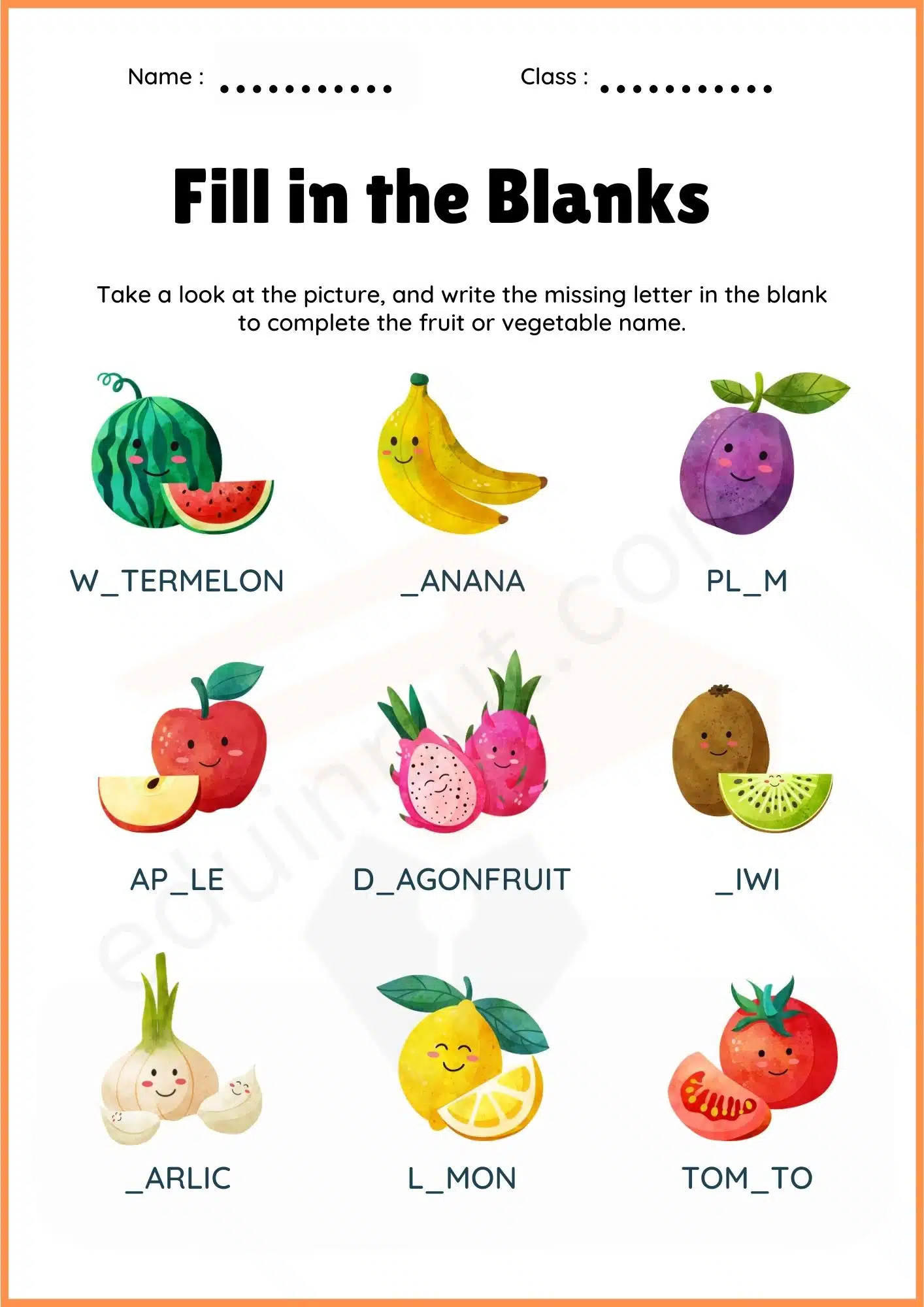 Missing Letters Worksheets for Kindergarten