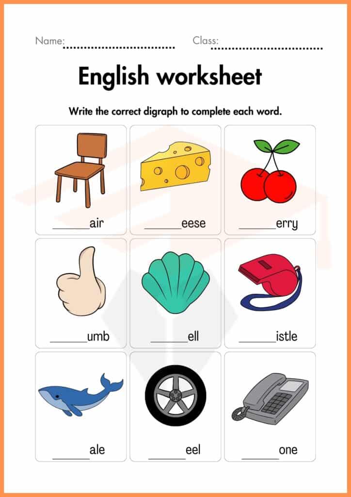 write the correct word english worksheets 4