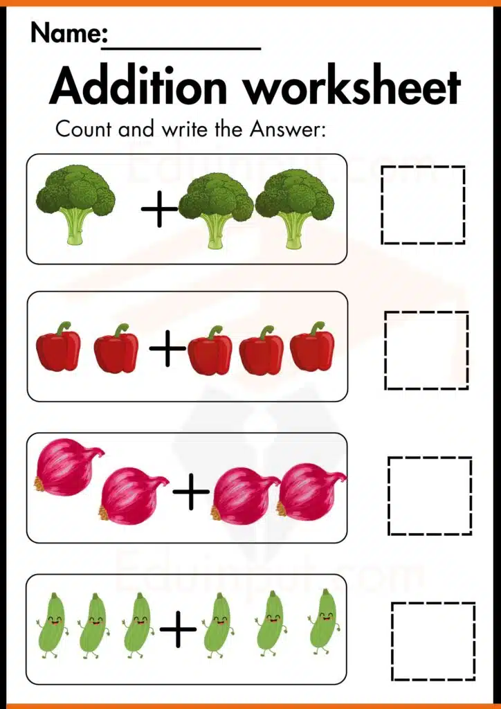 Count and write the Answer worksheets 3