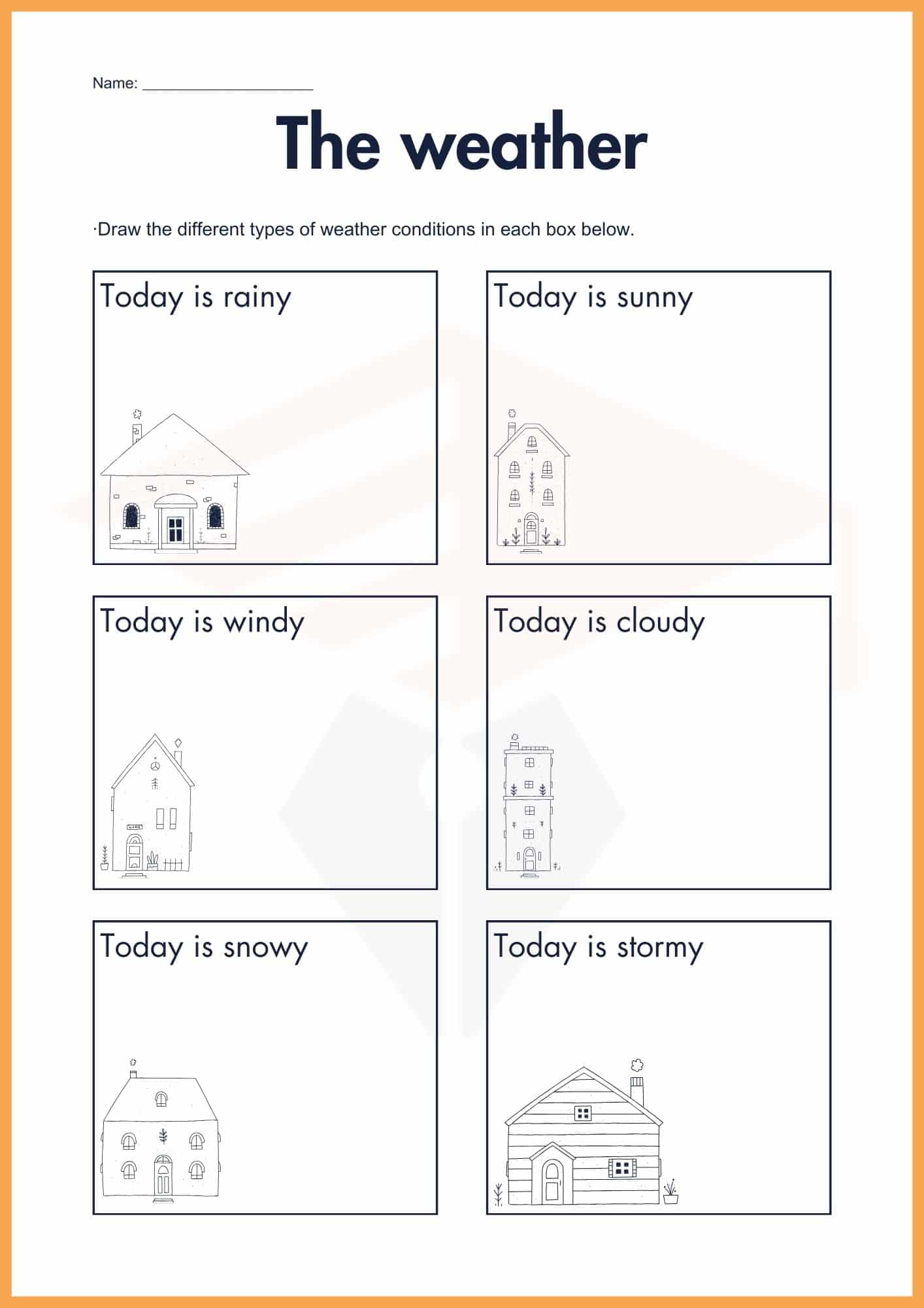 Weather Worksheets for Kindergarten