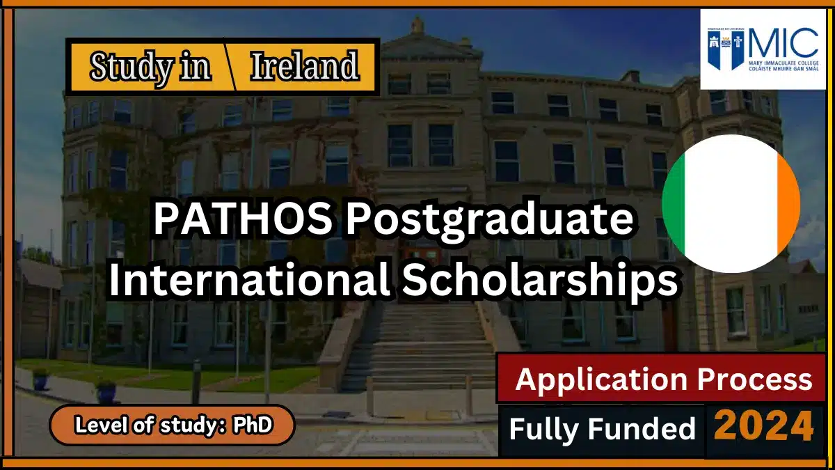 PATHOS Postgraduate International Scholarships in Ireland 2024