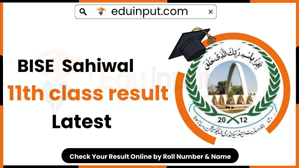 BISE Sahiwal 11th Class Result 2025