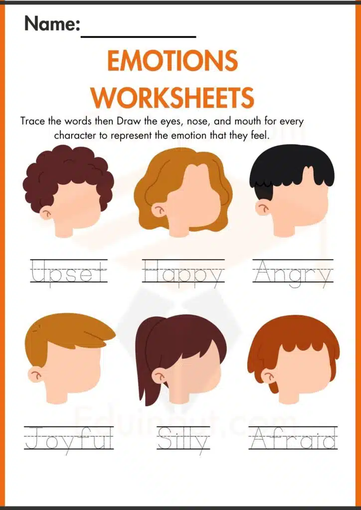 Image showing Emotions Worksheets For Kindergarten