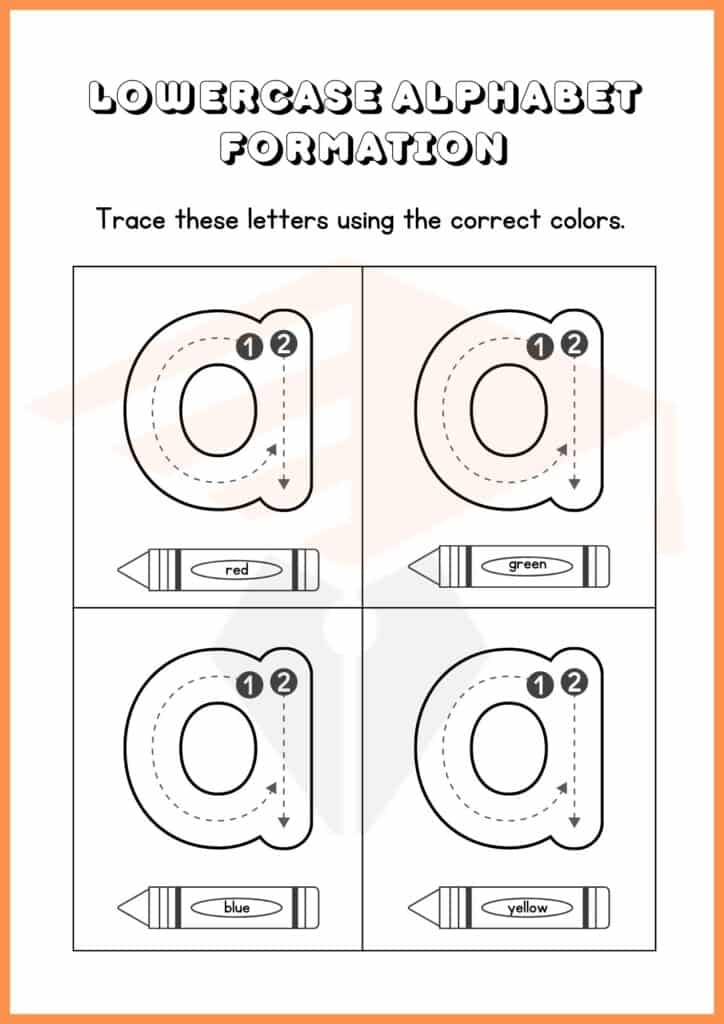 trace and color worksheets 4