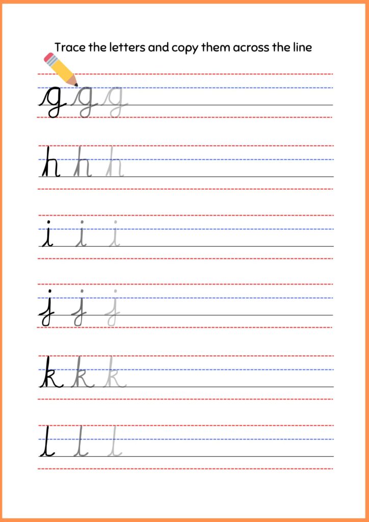 trace zaner bloser handwriting worksheets 3