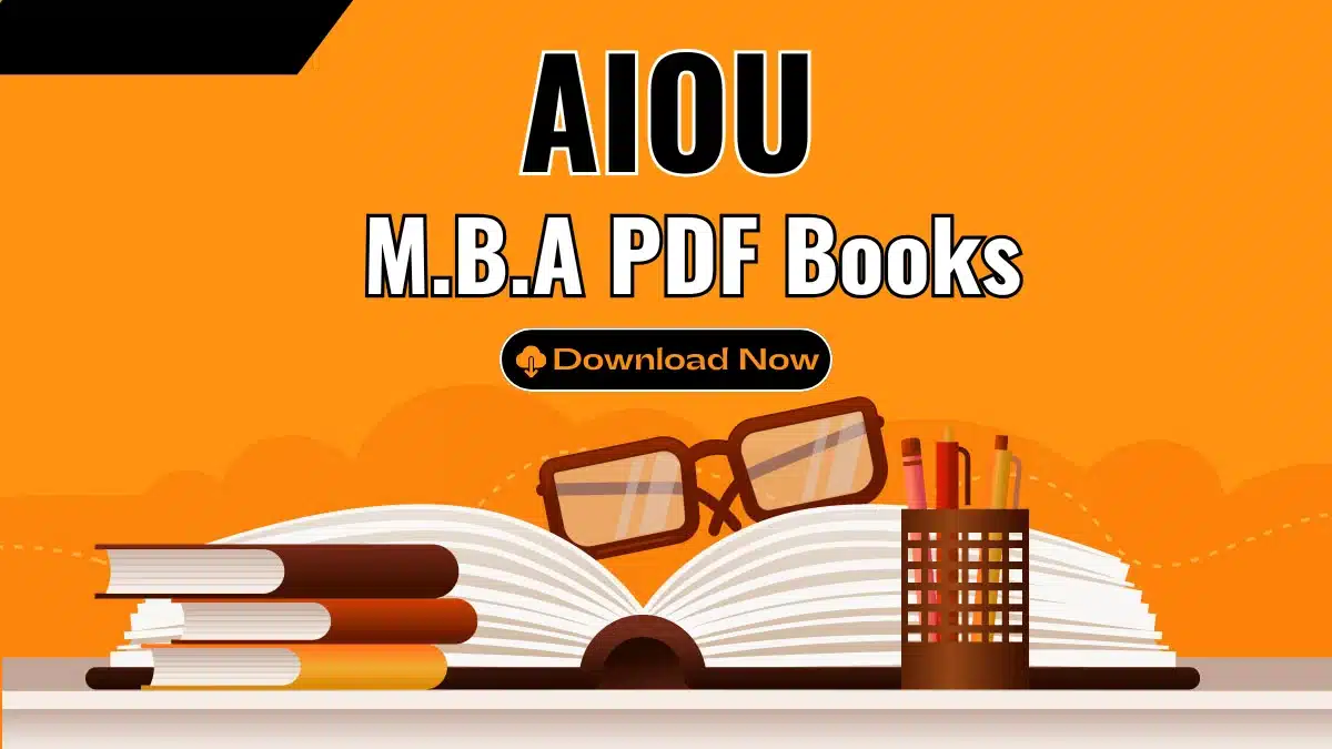 AIOU M.B.A Books PDF Download