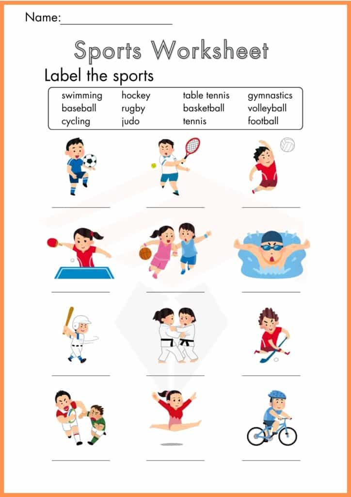 image showing label the sport psychology worksheets
