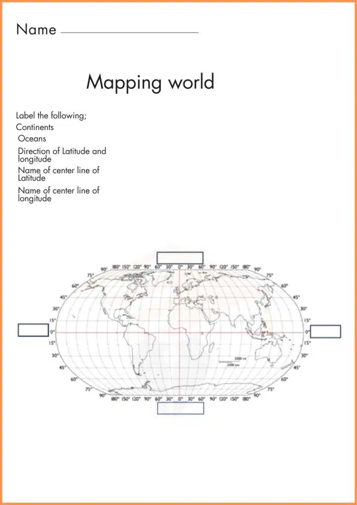 image showing mapping world Latitude and Biomes worksheet 