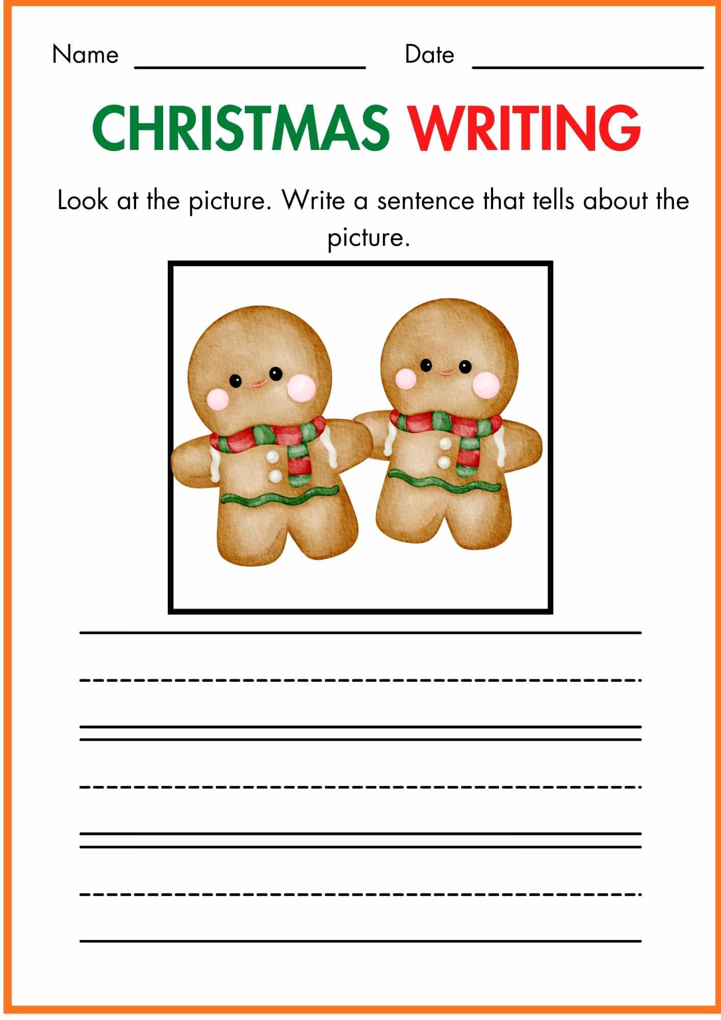 Christmas Writing Worksheets – Free Printable (Download Now!)
