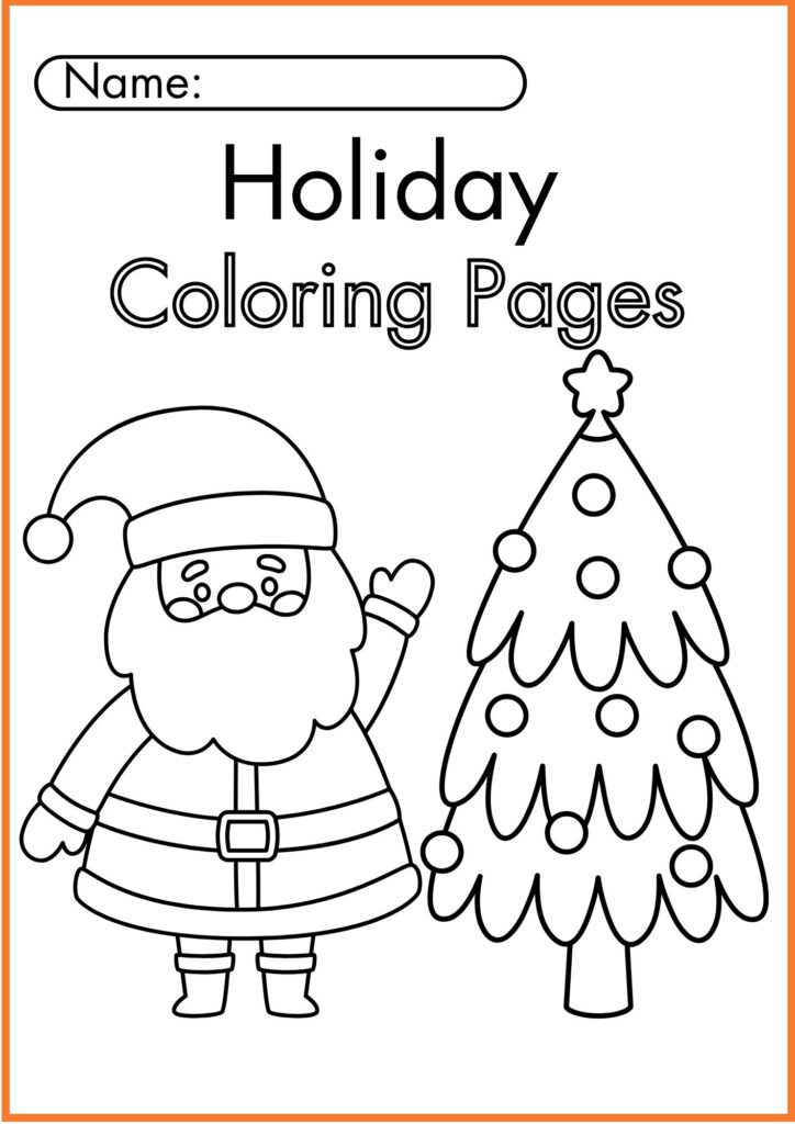 Image showing Christmas Coloring Pages Worksheets