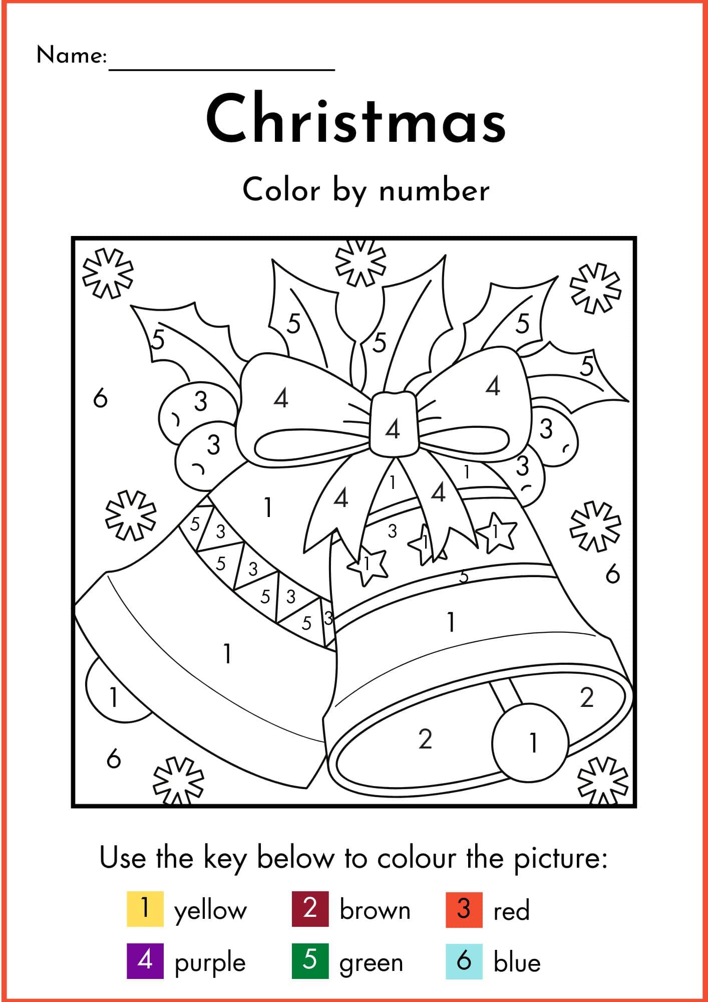 Free Printable Christmas Color by Number Worksheets – Download Free for Kids