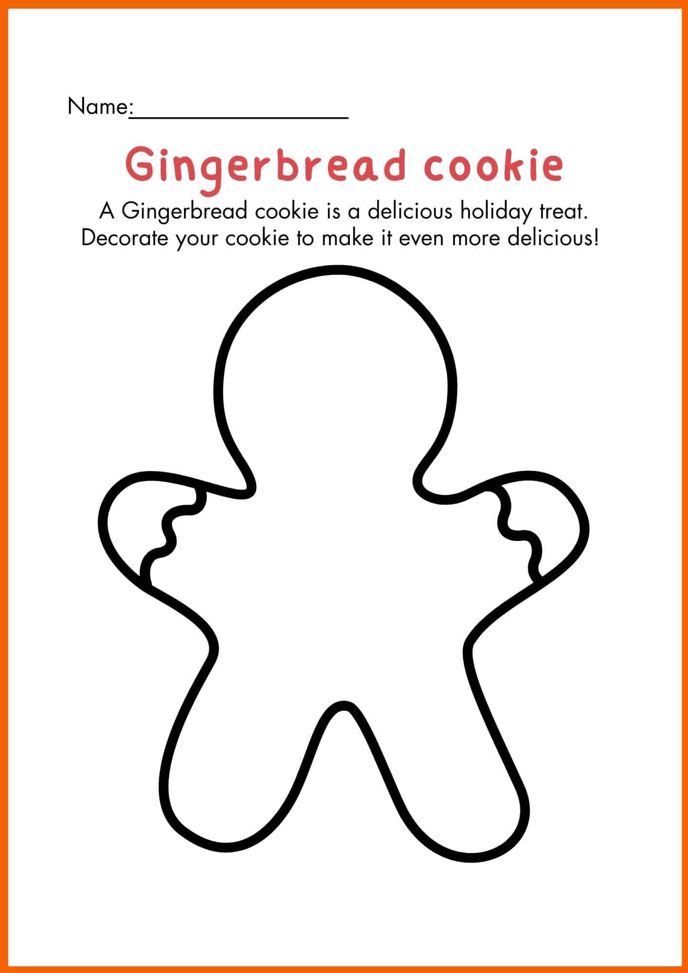 Free Printable Gingerbread Men & Christmas Cookies Worksheets (Download Now!)