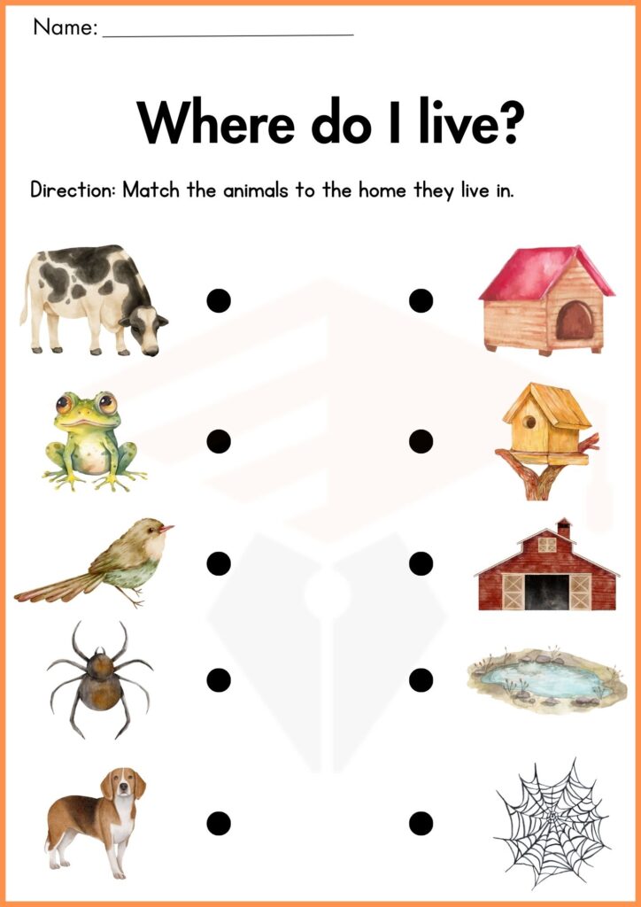 image showing Where do I Lve worksheet 