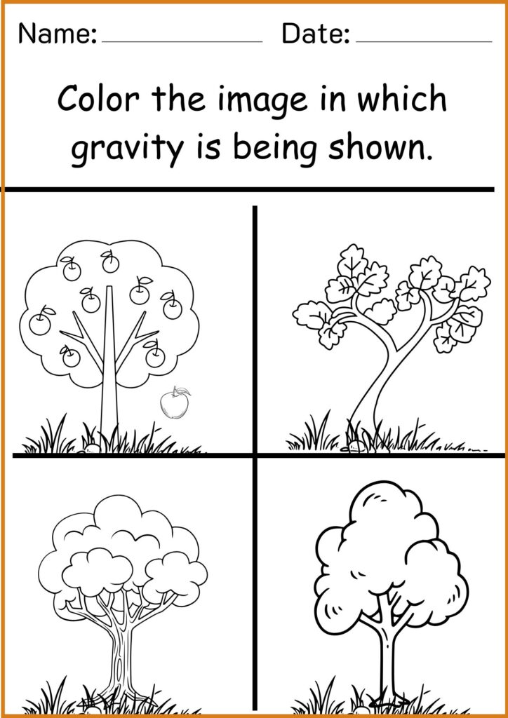 image showing color the gravity worksheets 1