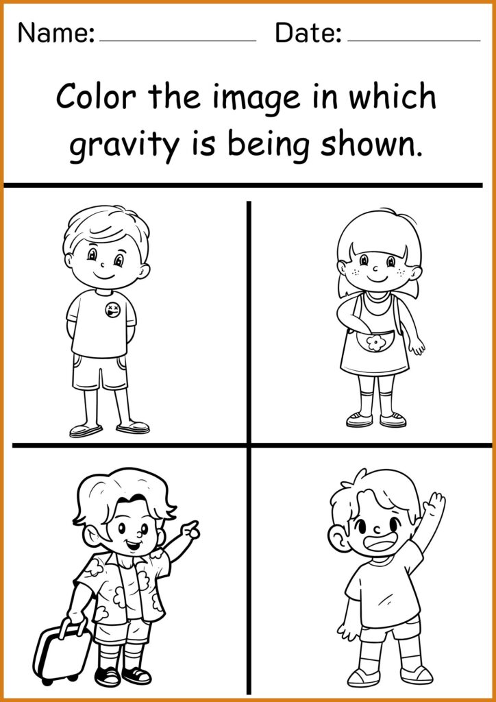 image showing color the gravity worksheets 2
