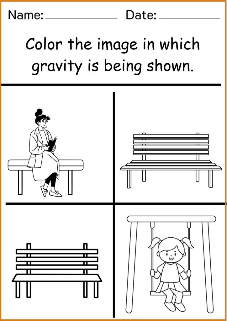 image showing color the gravity worksheets 4