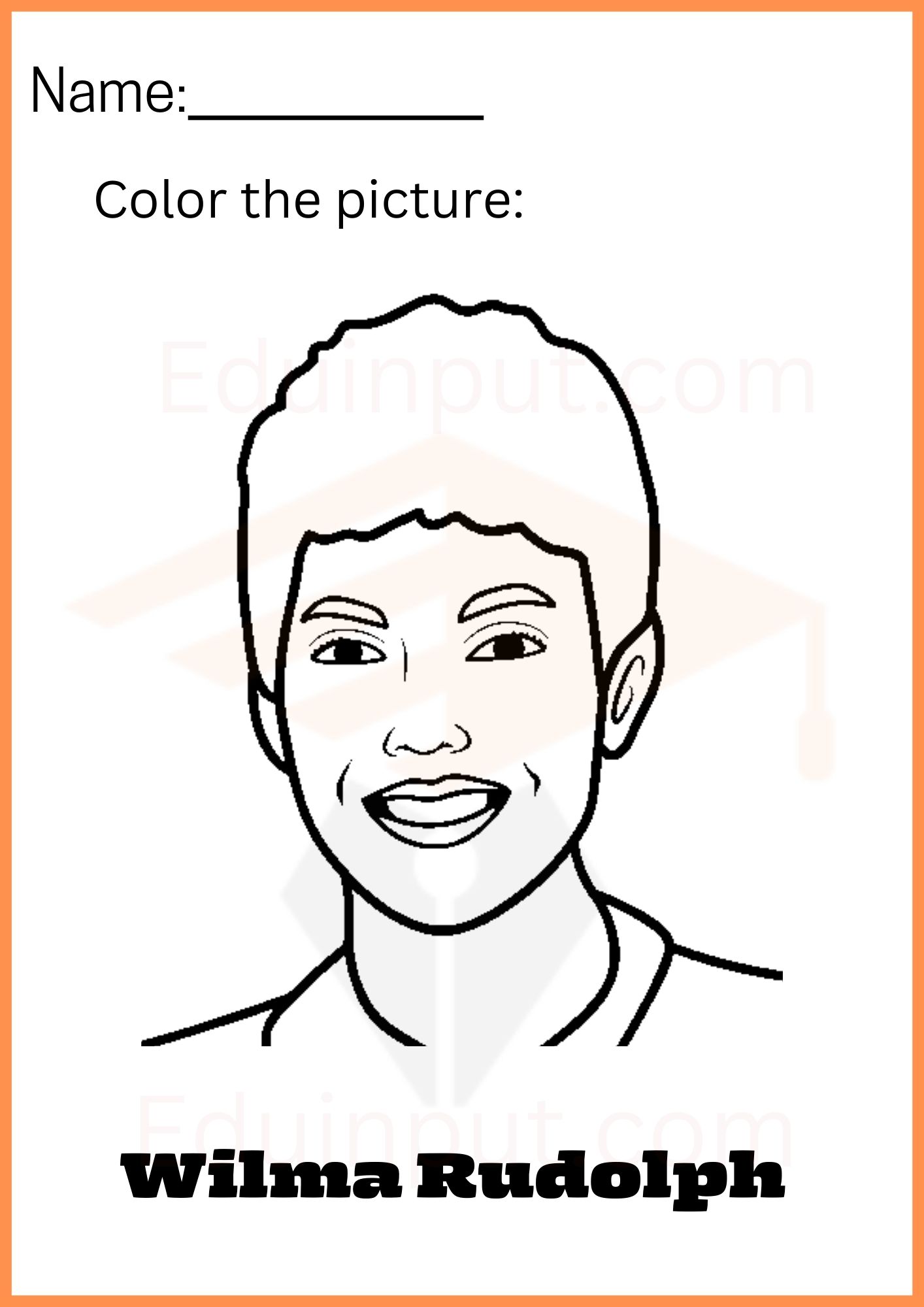 Wilma Rudolph Worksheet Kindergarten