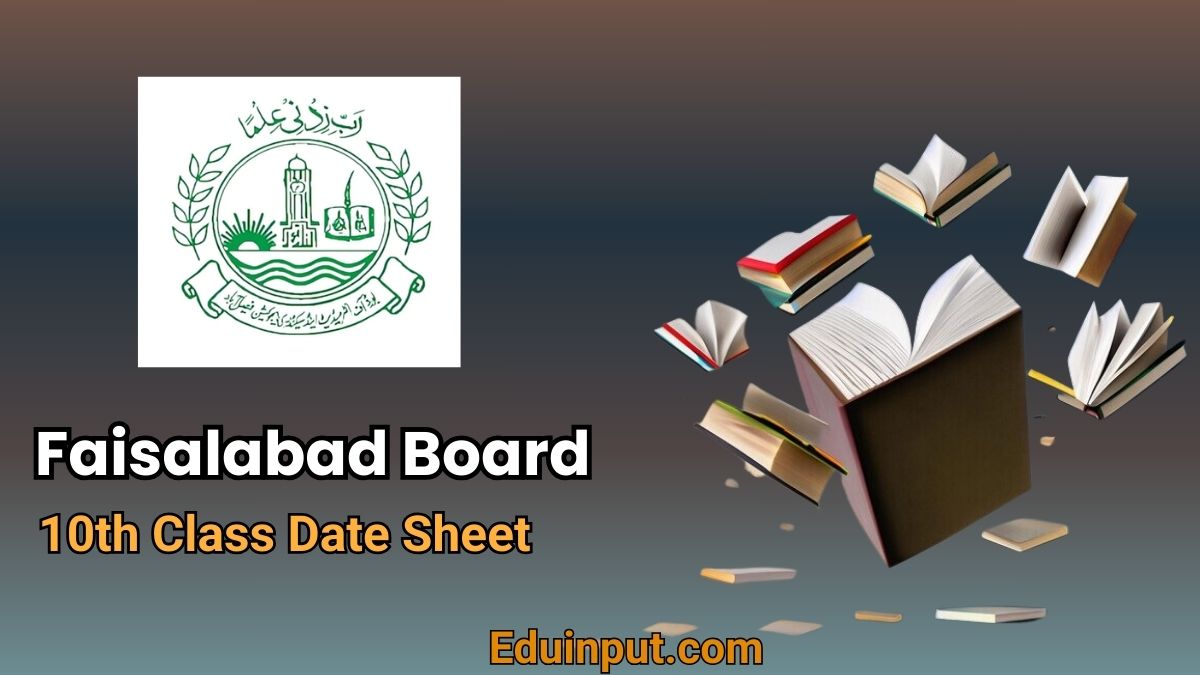 BISE Faisalabad 10th Class 2026 Exams Date Sheet