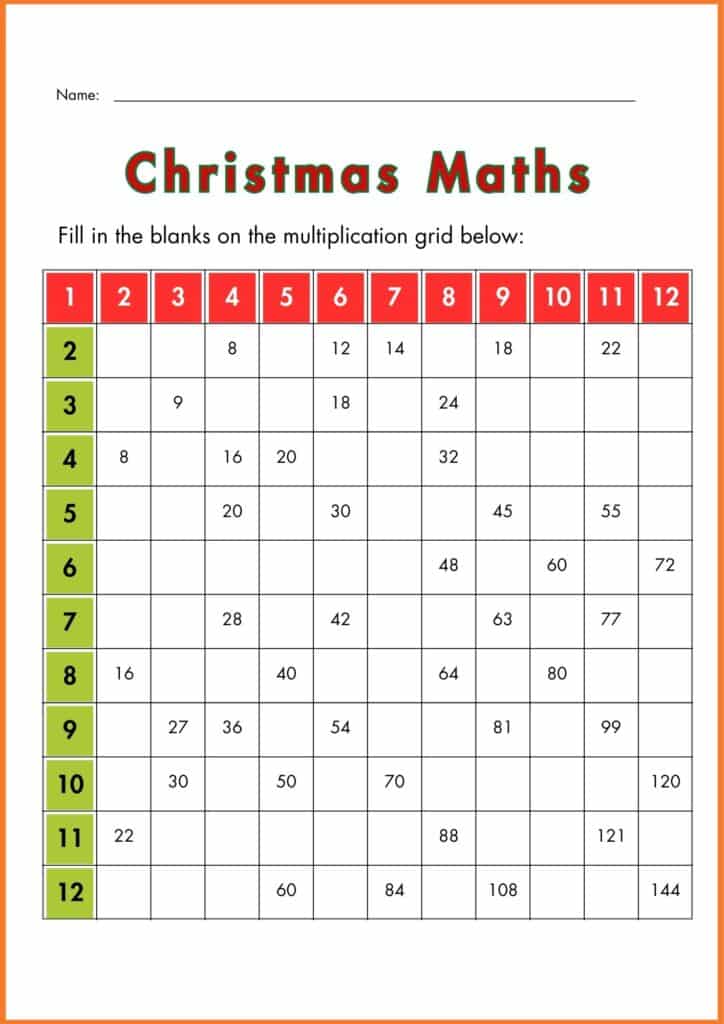 Image showing Christmas Math Fill in the blanks worksheets 