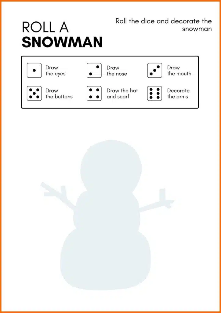 Image showing Snowmen and Snowflakes worksheets