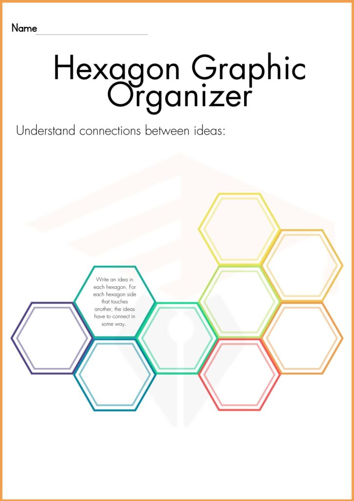 image showing understand the conection hexagon worksheet 4