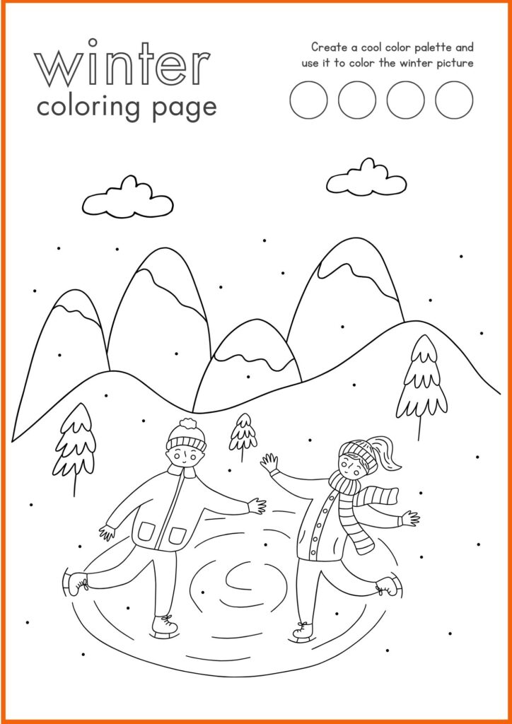 winter cloring worksheets 4