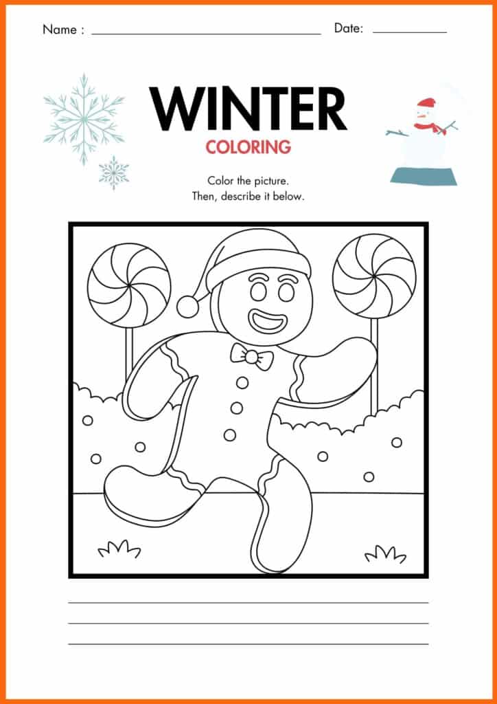 winter coloring worksheets 6