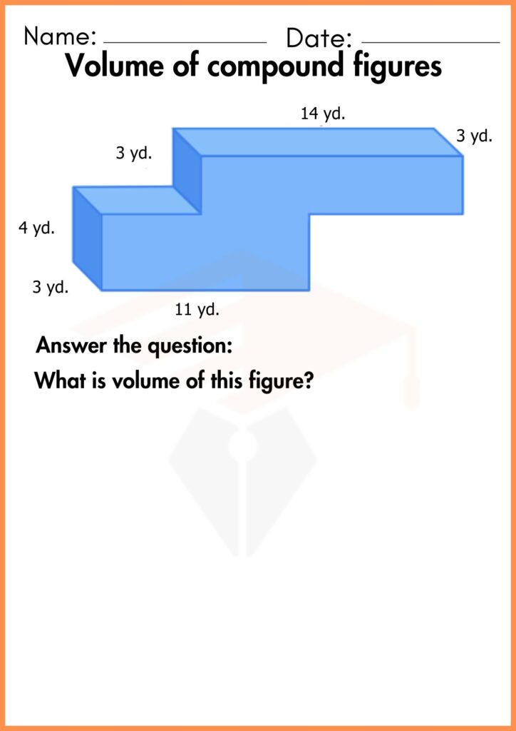 Image showing Volume of compound figures worksheet