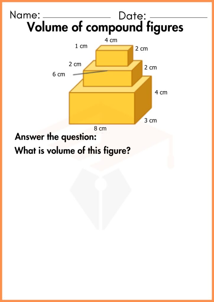 Image showing Volume of compound figures worksheet