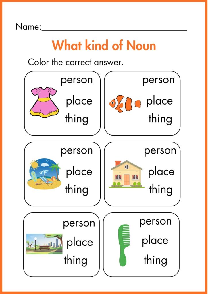 Image showing Noun worksheets