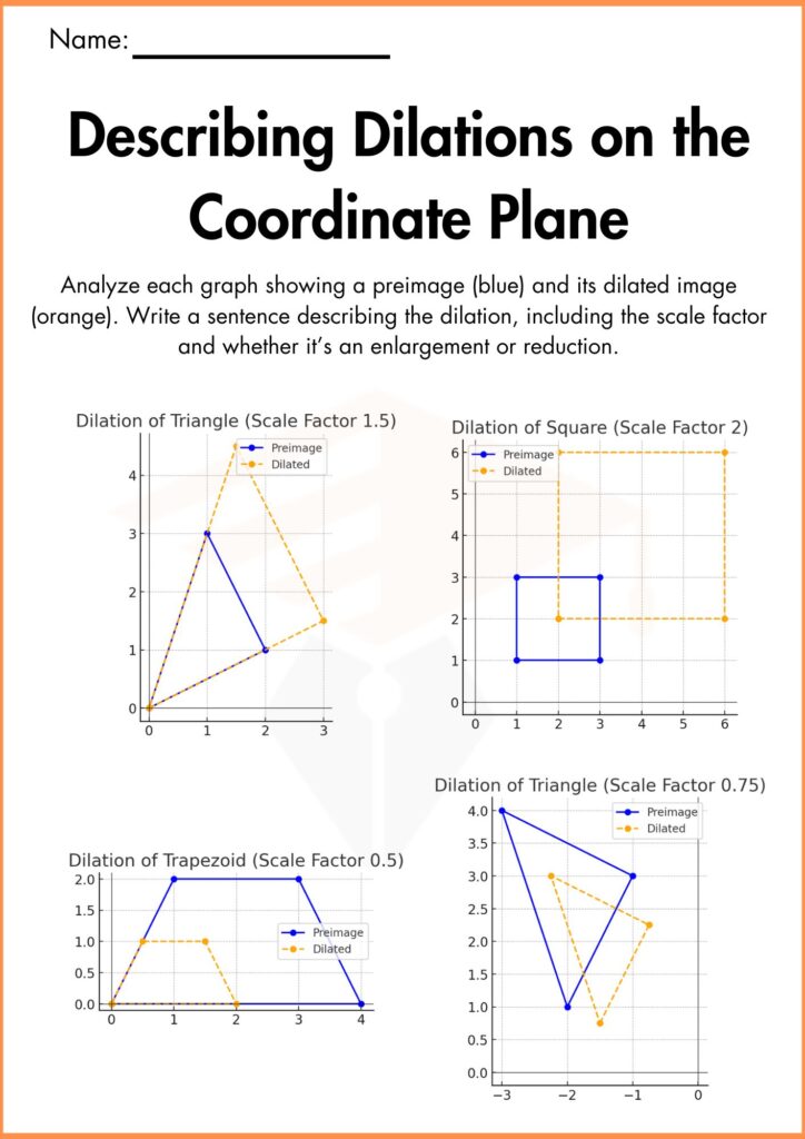 Image showing Dilations worksheets