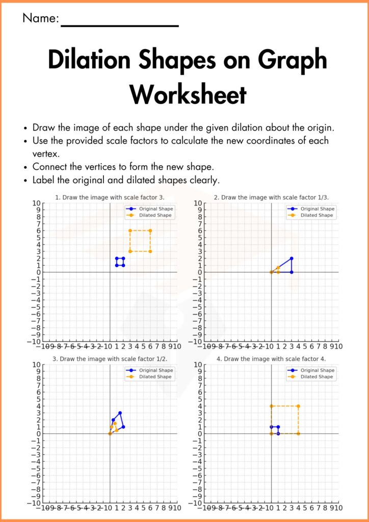 Image showing Dilations worksheets