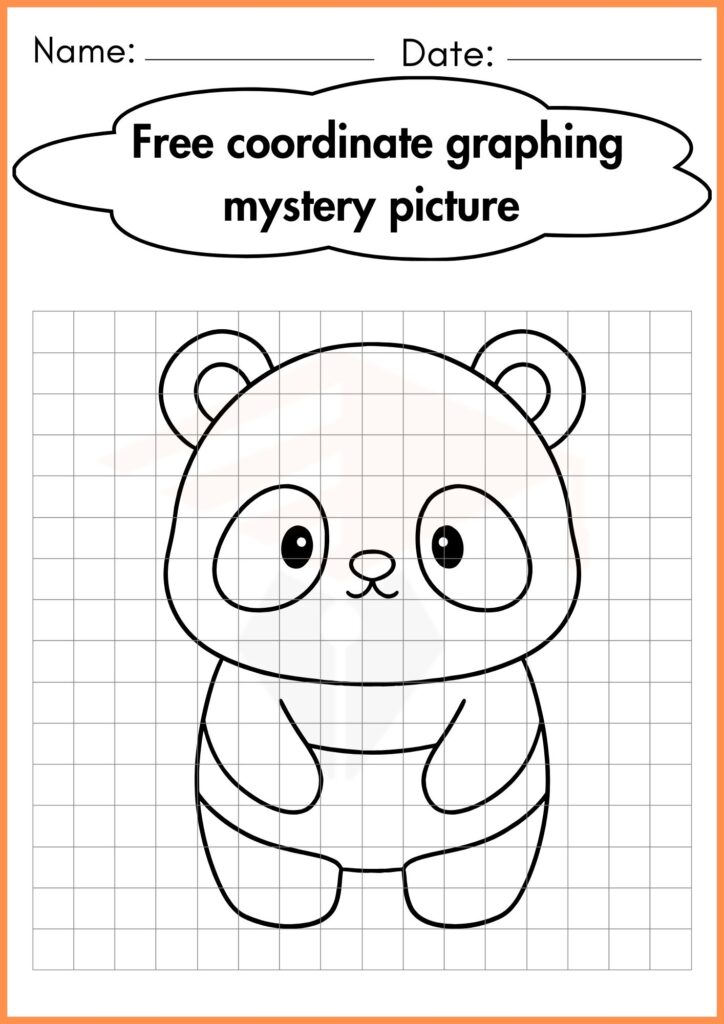 Image showing Free Coordinate Graphing mystery picture worksheets 