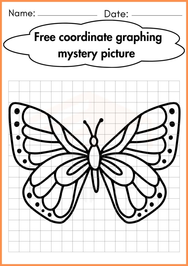 Image showing Free Coordinate Graphing mystery picture worksheets 