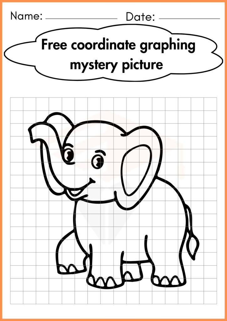 Image showing Free Coordinate Graphing mystery picture worksheets 